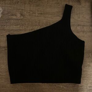 House of Harlow one shoulder crop top